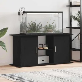 Soporte para acuario de madera de roble negro 121x41x58 cm by , Aquarium supports - Ref: Foro24-862154, Price: 113,79 €, Disc...