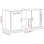 Soporte para acuario de madera de roble negro 121x41x58 cm by , Aquarium supports - Ref: Foro24-862154, Price: 113,79 €, Disc...