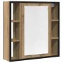 Mueble de baño con espejo de roble artesanal 60x16x60 cm von , Badezimmerwaschtische - Ref: Foro24-862227, Preis: 61,07 €, Ra...