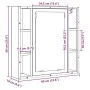 Mueble de baño con espejo de roble artesanal 60x16x60 cm von , Badezimmerwaschtische - Ref: Foro24-862227, Preis: 61,07 €, Ra...