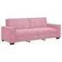 Juego de sofás con cojines 3 piezas terciopelo rosa de , Sofás - Ref: Foro24-3324621, Precio: 669,26 €, Descuento: %