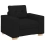 Sillón de tela negro 60 cm de , Sofás - Ref: Foro24-4105060, Precio: 159,33 €, Descuento: %