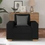 Sillón de tela negro 60 cm de , Sofás - Ref: Foro24-4105060, Precio: 159,33 €, Descuento: %