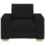 Sillón de tela negro 60 cm de , Sofás - Ref: Foro24-4105060, Precio: 159,33 €, Descuento: %