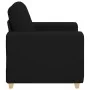 Sillón de tela negro 60 cm de , Sofás - Ref: Foro24-4105060, Precio: 159,33 €, Descuento: %