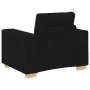 Sillón de tela negro 60 cm de , Sofás - Ref: Foro24-4105060, Precio: 159,33 €, Descuento: %