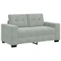 Sofá Loveseat gris claro 120 cm terciopelo de , Sofás - Ref: Foro24-4105110, Precio: 213,31 €, Descuento: %