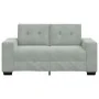Sofá Loveseat gris claro 120 cm terciopelo de , Sofás - Ref: Foro24-4105110, Precio: 213,31 €, Descuento: %