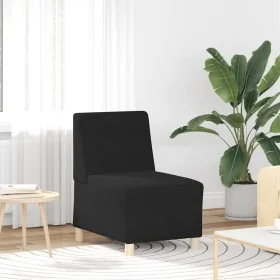Sillón de terciopelo negro 55 cm by , Sofas - Ref: Foro24-4108485, Price: 118,71 €, Discount: %