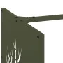 Leñero verde oliva 40x40x40 cm Acero laminado en frío de , Bolsas y soportes de leña - Ref: Foro24-864246, Precio: 48,98 €, D...