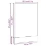 Panel para lavavajillas roble negro 45x1,5x67 cm von , Küchenschränke - Ref: Foro24-863150, Preis: 24,16 €, Rabatt: %