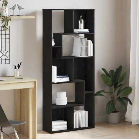 Estantería de madera de roble negro 67x24x161 cm by , Bookcases and shelves - Ref: Foro24-862485, Price: 85,10 €, Discount: %