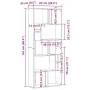 Estantería de madera de roble negro 67x24x161 cm by , Bookcases and shelves - Ref: Foro24-862485, Price: 85,10 €, Discount: %