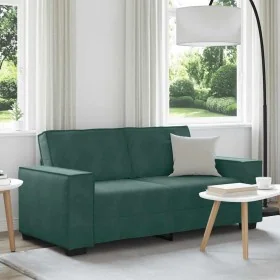 Sofá de 2 plazas de terciopelo verde oscuro 140 cm von , Sofas - Ref: Foro24-4105022, Preis: 214,84 €, Rabatt: %