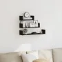Estantes de pared 3 uds. Madera de ingeniería de roble negro by , Shelves and shelves - Ref: Foro24-862405, Price: 20,41 €, D...