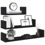 Estantes de pared 3 uds. Madera de ingeniería de roble negro by , Shelves and shelves - Ref: Foro24-862405, Price: 20,41 €, D...