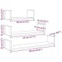 Estantes de pared 3 uds. Madera de ingeniería de roble negro by , Shelves and shelves - Ref: Foro24-862405, Price: 20,41 €, D...