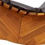 Tumbona mecedora con cojín de madera maciza de acacia by , Loungers - Ref: Foro24-4103883, Price: 166,60 €, Discount: %