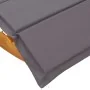Tumbona mecedora con cojín de madera maciza de acacia by , Loungers - Ref: Foro24-4103883, Price: 166,60 €, Discount: %