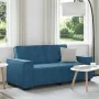Sofá de 2 plazas terciopelo azul 140 cm by , Sofas - Ref: Foro24-4105029, Price: 214,84 €, Discount: %
