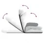 Silla de suelo plegable de tela blanca 71x51x62 cm de , Sillas de suelo - Ref: Foro24-4019743, Precio: 62,25 €, Descuento: %