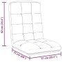 Silla de suelo plegable de tela blanca 71x51x62 cm de , Sillas de suelo - Ref: Foro24-4019743, Precio: 62,25 €, Descuento: %