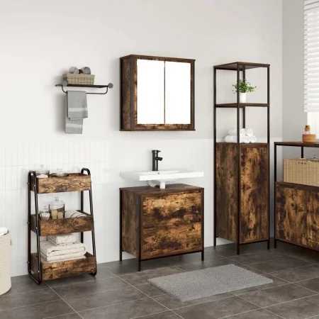 Set de muebles baño 2 pzas madera contrachapada roble ahumado von , Badezimmermöbel - Ref: Foro24-3328366, Preis: 121,29 €, R...