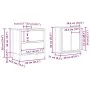 Set de muebles baño 2 pzas madera contrachapada roble ahumado von , Badezimmermöbel - Ref: Foro24-3328366, Preis: 121,29 €, R...