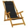 Silla de playa plegable con reposabrazos negra von , Gartenstühle - Ref: Foro24-4108066, Preis: 85,43 €, Rabatt: %