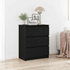 Aparador roble negro 60x35x76 cm Madera de ingeniería by , Sideboards - Ref: Foro24-862493, Price: 95,86 €, Discount: %