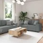 Juego de sofás con cojines 2 piezas tela gris oscuro by , Sofas - Ref: Foro24-3324732, Price: 466,16 €, Discount: %