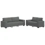 Juego de sofás con cojines 2 piezas tela gris oscuro by , Sofas - Ref: Foro24-3324732, Price: 466,16 €, Discount: %