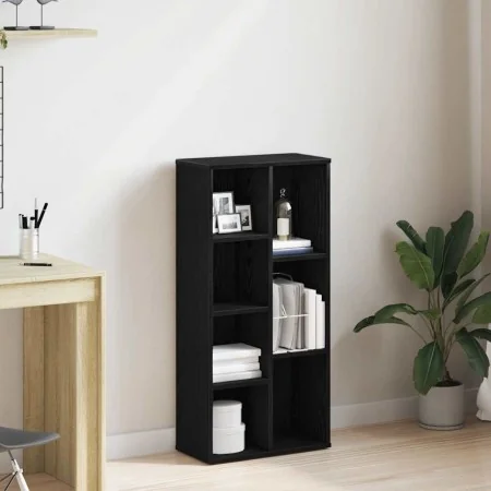 Estantería de madera de ingeniería roble negro 50x25x104 cm de , Librerías y estanterías - Ref: Foro24-862470, Precio: 64,36 ...