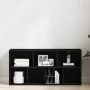Estantería de madera de ingeniería roble negro 50x25x104 cm de , Librerías y estanterías - Ref: Foro24-862470, Precio: 64,36 ...