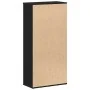 Estantería de madera de ingeniería roble negro 50x25x104 cm de , Librerías y estanterías - Ref: Foro24-862470, Precio: 64,36 ...