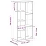 Estantería de madera de ingeniería roble negro 50x25x104 cm de , Librerías y estanterías - Ref: Foro24-862470, Precio: 64,36 ...