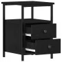 Mesilla de noche roble negro 34x35,5x50 cm madera de ingeniería von , Nachttische - Ref: Foro24-862137, Preis: 53,71 €, Rabat...