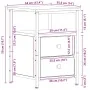 Mesilla de noche roble negro 34x35,5x50 cm madera de ingeniería von , Nachttische - Ref: Foro24-862137, Preis: 53,71 €, Rabat...