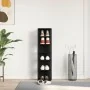 Zapatero de madera de roble negro 25x27x102 cm by , Shoe racks and shoe organizers - Ref: Foro24-862066, Price: 50,20 €, Disc...
