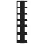 Zapatero de madera de roble negro 25x27x102 cm by , Shoe racks and shoe organizers - Ref: Foro24-862066, Price: 50,20 €, Disc...