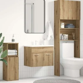 Mueble de lavabo de baño madera roble artisan 60x38,5x46 cm von , Badezimmermöbel - Ref: Foro24-862024, Preis: 50,30 €, Rabat...