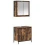 Set de muebles baño 2 pzas madera contrachapada roble ahumado von , Badezimmermöbel - Ref: Foro24-3328391, Preis: 113,95 €, R...