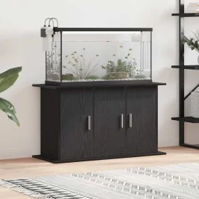 Soporte para acuario de madera de roble negro 101x41x58 cm by , Aquarium supports - Ref: Foro24-862156, Price: 112,19 €, Disc...