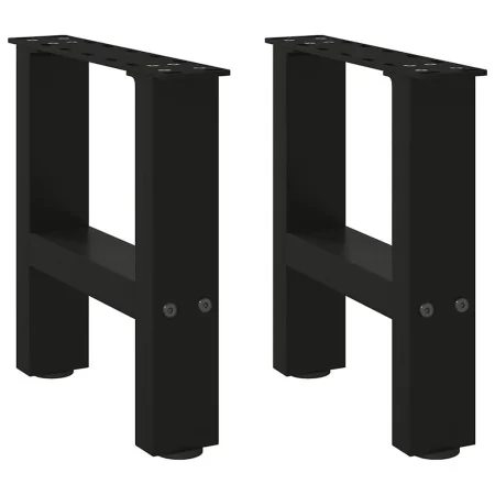 Patas de mesa de centro negro 2uds acero 30x(30-31) cm by , Table legs - Ref: Foro24-4013252, Price: 48,16 €, Discount: %