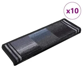 Alfombrilla escalera autoadhesivas 10uds negro y gris 65x21x4cm von , Treppenmatten - Ref: Foro24-149843, Preis: 55,38 €, Rab...