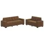 Conjunto de sofá de 2 piezas con cojines de cuero sintético marrón by , Sofas - Ref: Foro24-3324719, Price: 506,61 €, Discoun...