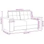 Conjunto de sofá de 2 piezas con cojines de cuero sintético marrón by , Sofas - Ref: Foro24-3324719, Price: 506,61 €, Discoun...