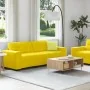 Juego de Sofá de 2 Piezas con Cojines de Terciopelo Amarillo de , Sofás - Ref: Foro24-3324727, Precio: 464,40 €, Descuento: %