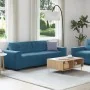 Juego de Sofá de 2 Piezas con Cojines de Terciopelo Azul by , Sofas - Ref: Foro24-3324730, Price: 464,43 €, Discount: %