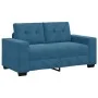 Juego de Sofá de 2 Piezas con Cojines de Terciopelo Azul by , Sofas - Ref: Foro24-3324730, Price: 464,43 €, Discount: %